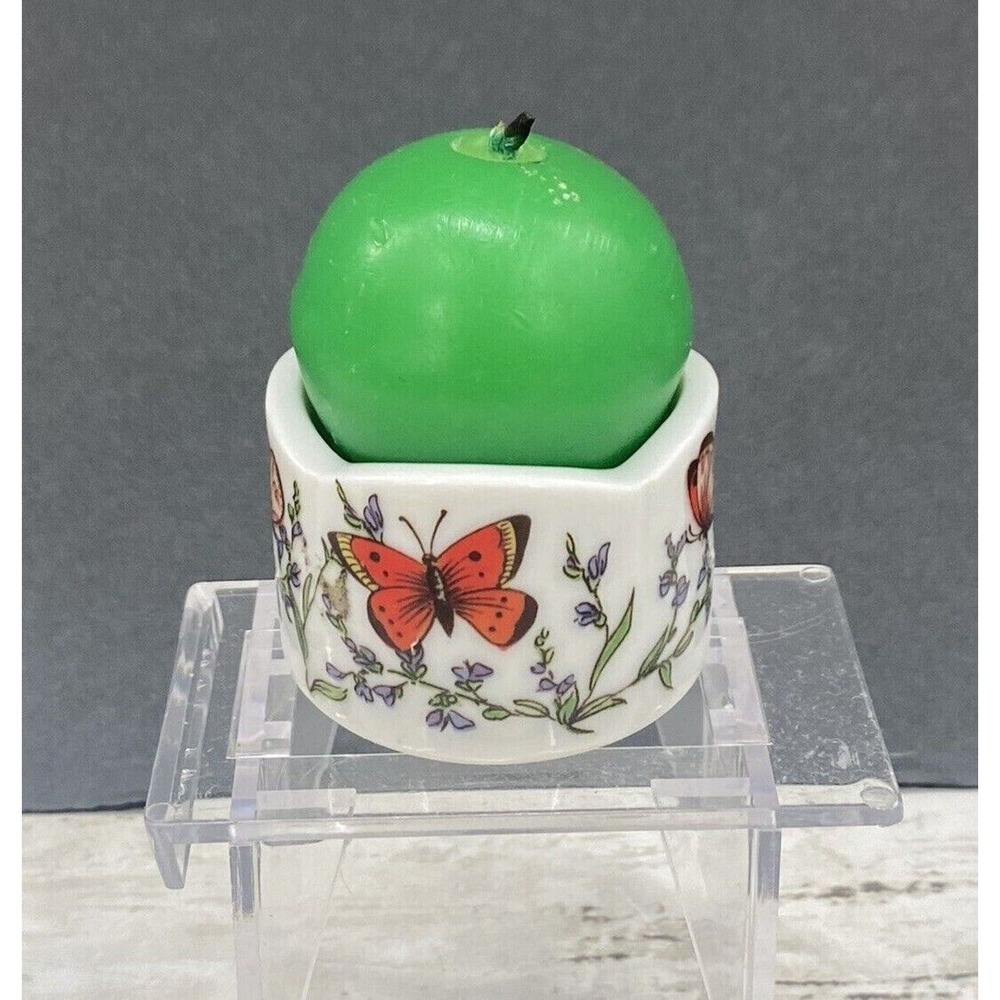 Vintage miniature candle holder BUTTERFLIES by Funny Designs West Germany